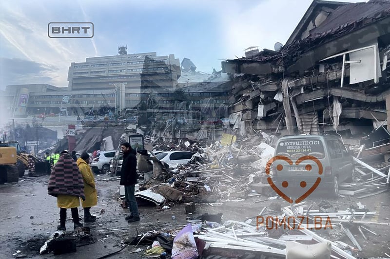 BHRT i Pomozi.ba pokreću kampanju prikupljanja novca za stradale u zemljotresima u Turskoj i Siriji