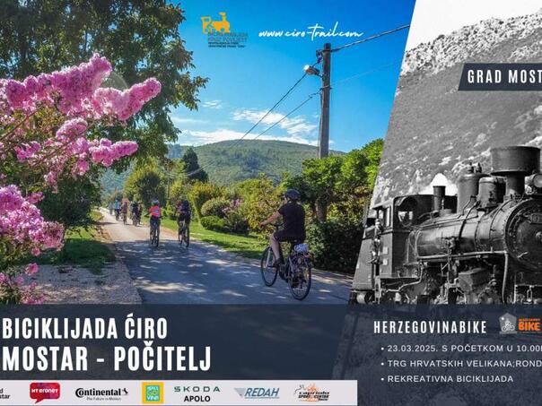 Biciklijada 2025: Ćirinom Prugom Mostar – Počitelj u martu