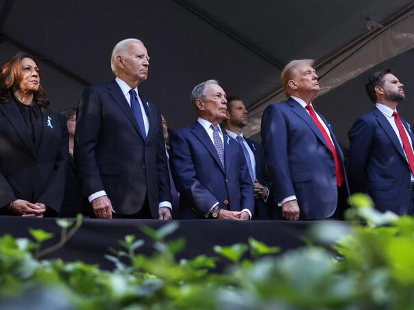 Biden, Trump i Harris zajedno na komemoraciji za žrtve napada 11. septembra 2001.