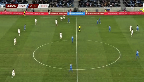 BiH bez udarca prema golu, Slovačka vodi 2:0