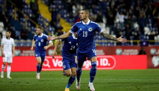 BiH golom Krunića vodi protiv Sjeverne Irske na poluvremenu