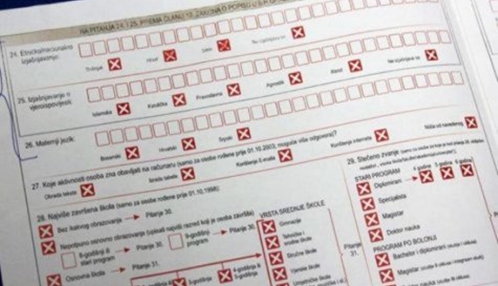 BiH jedina neće imati popis 2021. godine