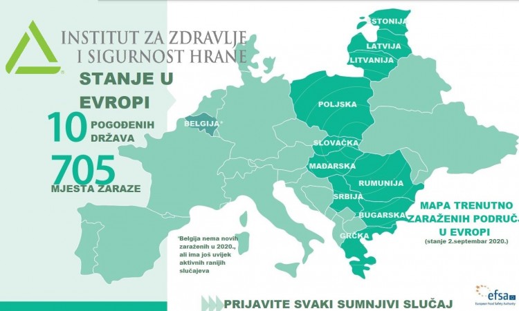 BiH na listi država u kojim EFSA provodi kampanju 'STOP afričkoj svinjskoj kugi'