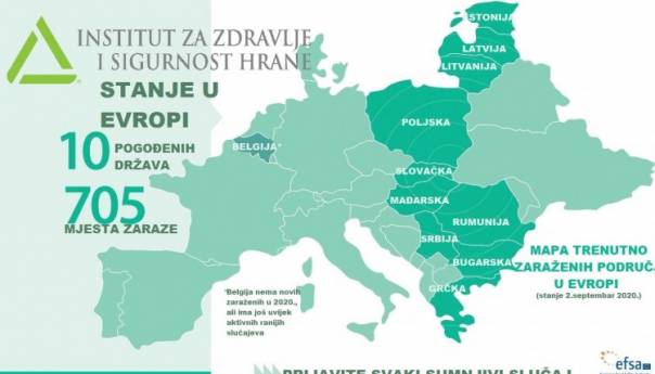 BiH na listi država u kojim EFSA provodi kampanju 'STOP afričkoj svinjskoj kugi'