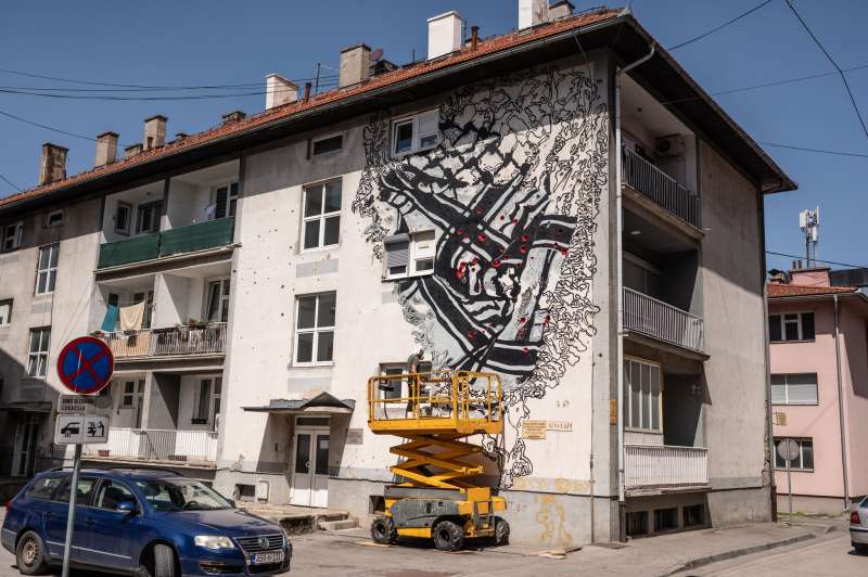 Bihać dobija mural 'Empatija' kao umjetnički čin solidarnosti s narodom Palestine