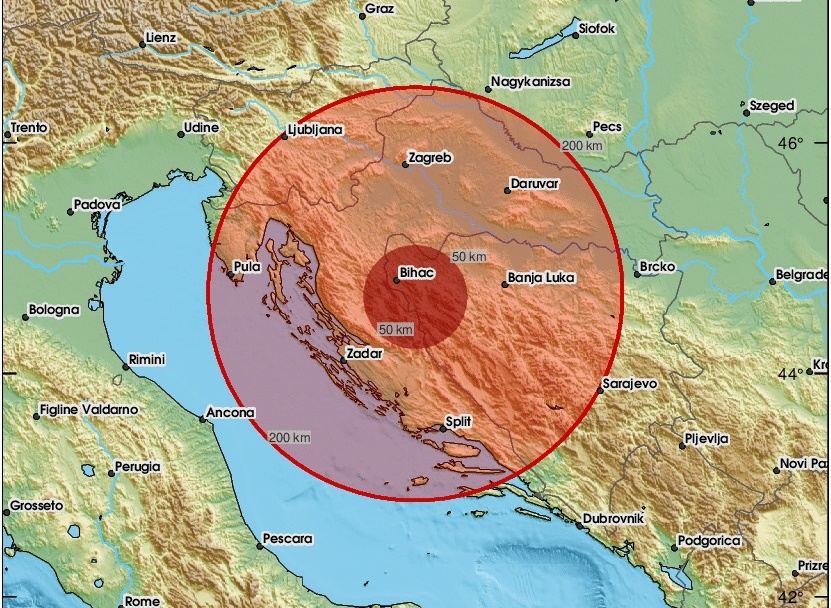 Bihać zatresao zemljotres, trajao 20 sekundi