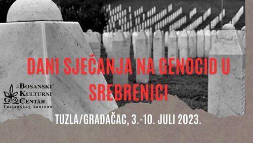 BKCTK i ove godine organizuje 'Dane sjećanja na genocid u Srebrenici'