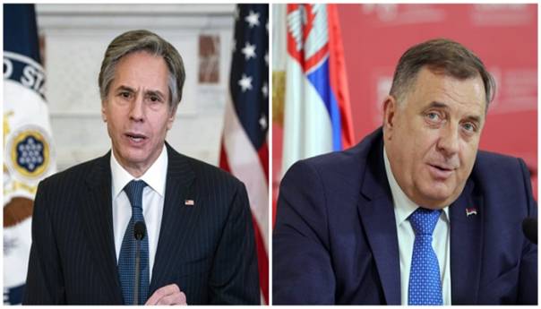 Oštra poruka: Blinken usporedio Dodika sa Putinom