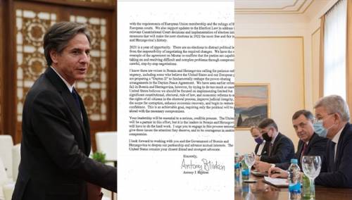 Blinken pisao Predsjedništvu: Potrebne promjene Ustava za reformu Izbornog zakona
