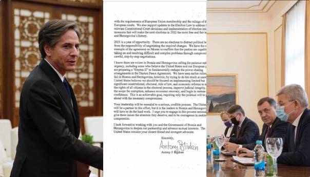 Blinken pisao Predsjedništvu: Potrebne promjene Ustava za reformu Izbornog zakona