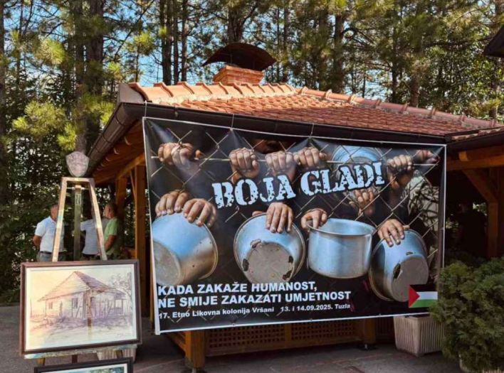 'Boja gladi' - Etno likovna kolonija 'Vršani', podrška narodu Palestine