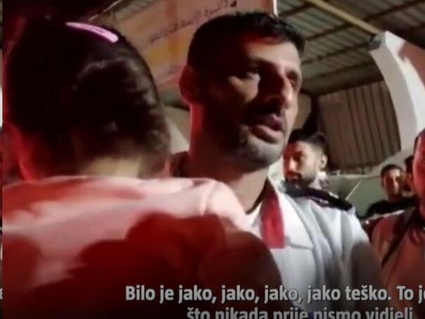 Bolničar iz Gaze mjesec dana nije vidio kćer, kamere zabilježile srceparajući susret