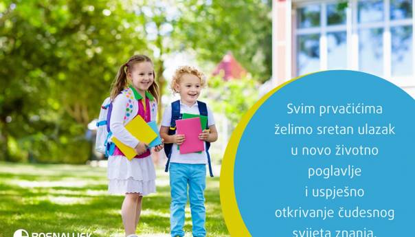Bosnalijek: Pokloni prvačićima, roditeljima slobodan dan