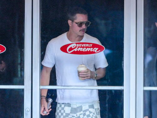 Brad Pitt snimljen u Los Angelesu, pažnju privukao brkovima