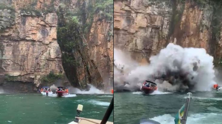 Brazil: Stijena se survala na čamce i usmrtila pet osoba