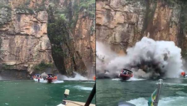 Brazil: Stijena se survala na čamce i usmrtila pet osoba