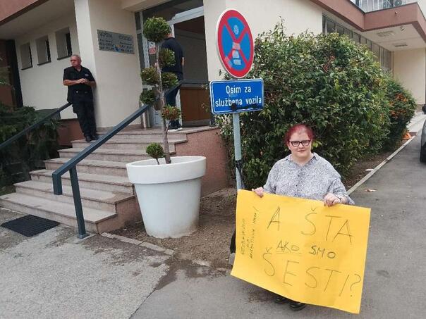 Brčko: Protest zbog Nacrta zakona o zapošljavanju osoba s invaliditetom