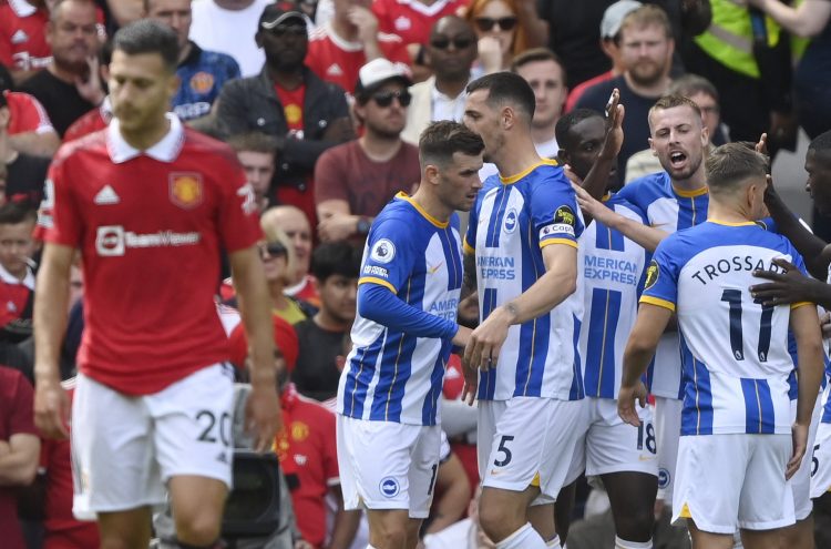 Brighton slavio na Old Traffordu
