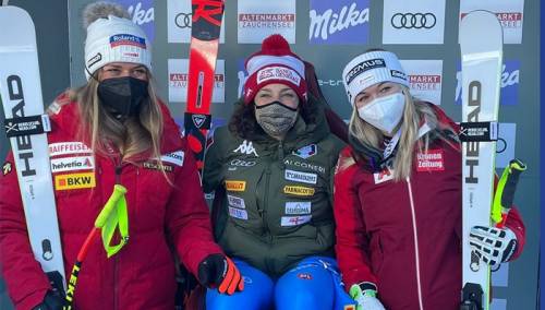 Brignone najbrža, Muzaferija nije završila utrku