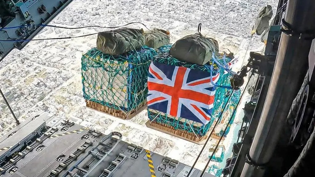 Britanci zračnim putem dostavili pomoć u Gazu