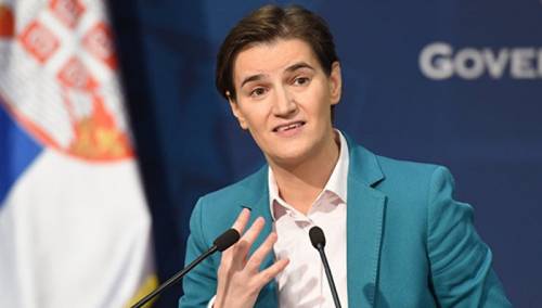 Brnabić: Apel vlasti u Crnoj Gori da stupi u dijalog sa srpskim narodom