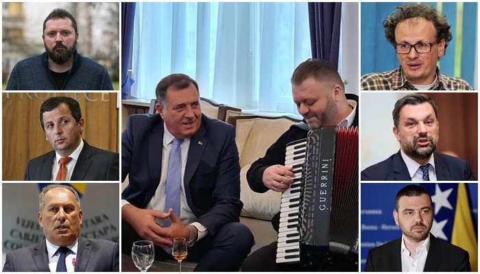 Brojne reakcije na Dodikovu lakrdiju s harmonikom