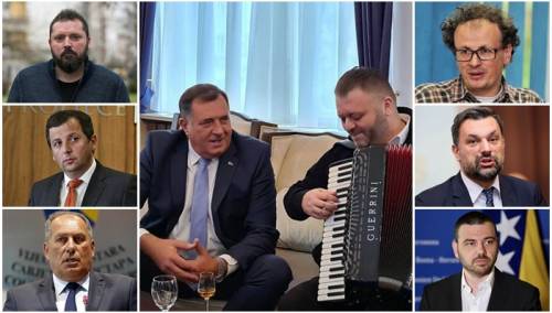 Brojne reakcije na Dodikovu lakrdiju s harmonikom