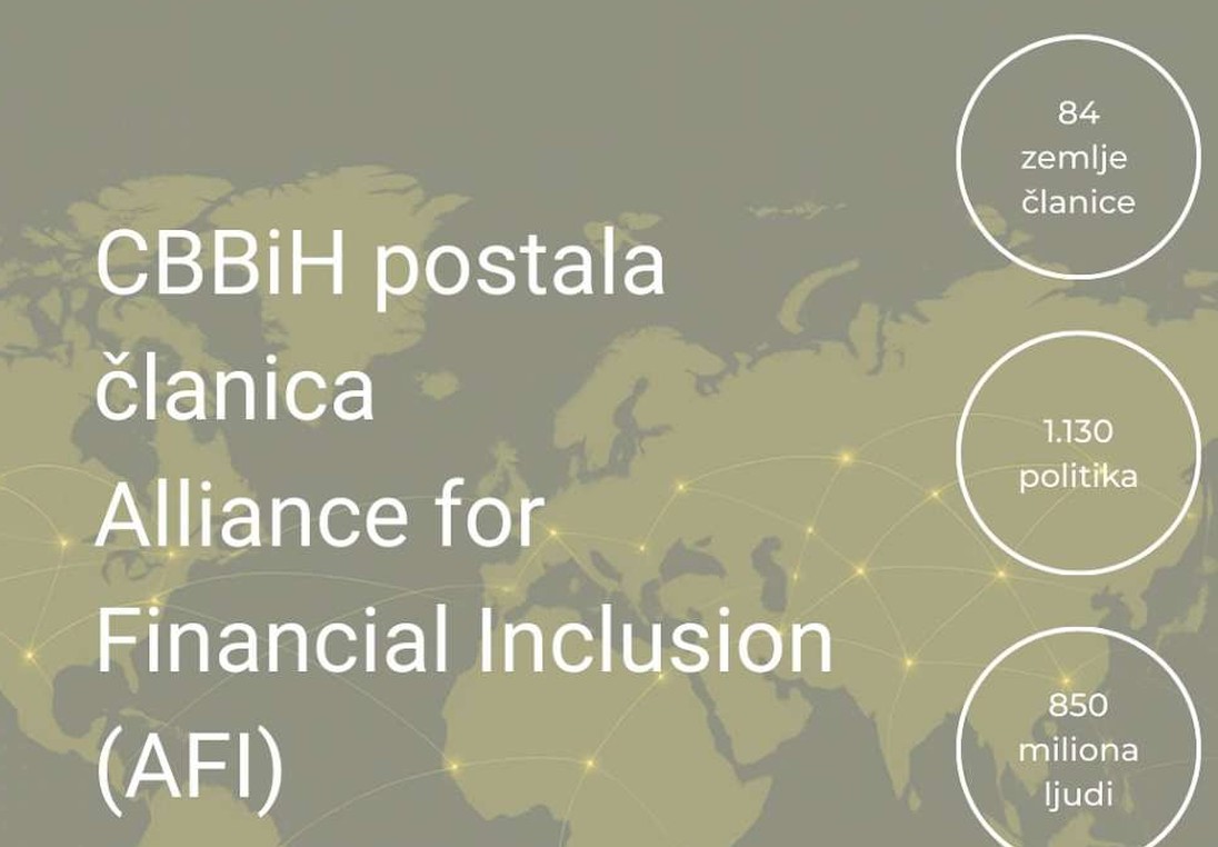 Centralna banka BiH postala članica Alliance for Financial Inclusion (AFI)