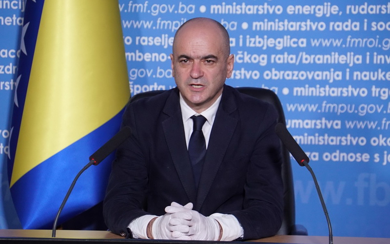 Čerkez: U FBiH 320 pozitivnih na koronavirus