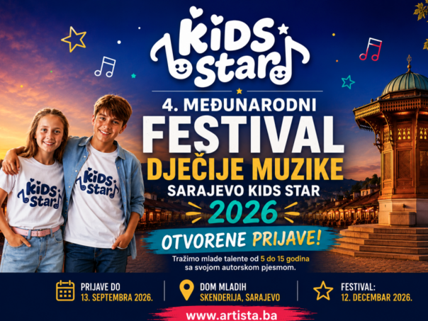 Četvrti festival Sarajevo "Kids Star" traži novu generaciju izvođača