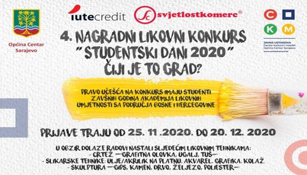 Četvrti nagradni likovni konkurs 'Studentski dani 2020' do 20. decembra