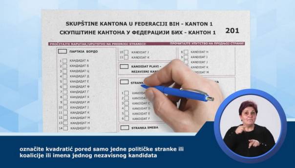 CIK BiH pokrenuo informativnu kampanju 'Kako glasati?'