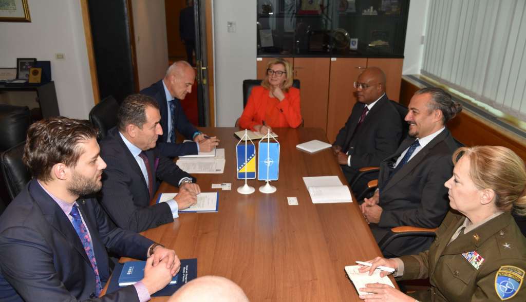 Cikotić sa delegacijom NATO tima: Podrška izgradnji kapaciteta institucija BiH