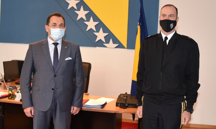 Cikotić sa komandantom NATO štaba u Sarajevu: Ostvarena funkcionalna saradnja