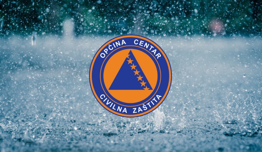 Civilna zaštita Općine Centar: Očekuju se obilnije padavine i jaki udari juga