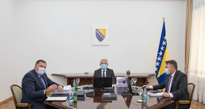 Članovi Predsjedništva BiH sa EU zvaničnicima u Briselu