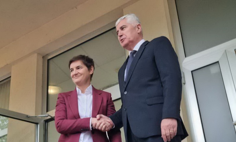 Čović i Brnabić razgovarali o bilateralnim odnosima i regiji