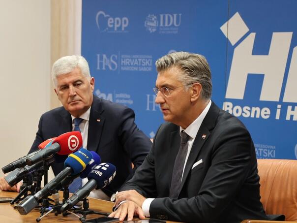 Čović i Plenković: Poštovati odluke institucija BiH, Dodik ih je sam priznao