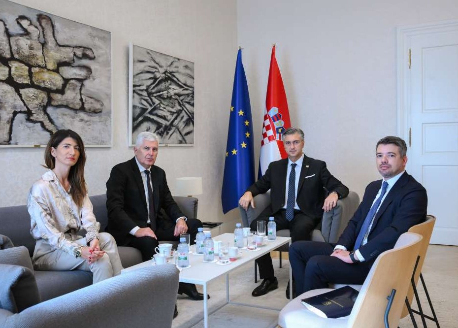 Čović i Plenković: Prioriteti stabilnost BiH, ubrzanje reformi i izmjena izbornog zakona