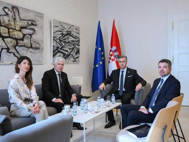 Čović i Plenković: Prioriteti stabilnost BiH, ubrzanje reformi i izmjena izbornog zakona