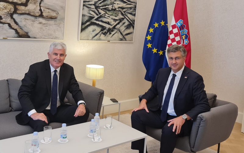 Čović i Plenković u Zagrebu o pravima Hrvata u BiH