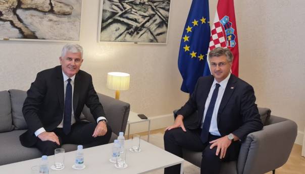 Čović i Plenković u Zagrebu o pravima Hrvata u BiH