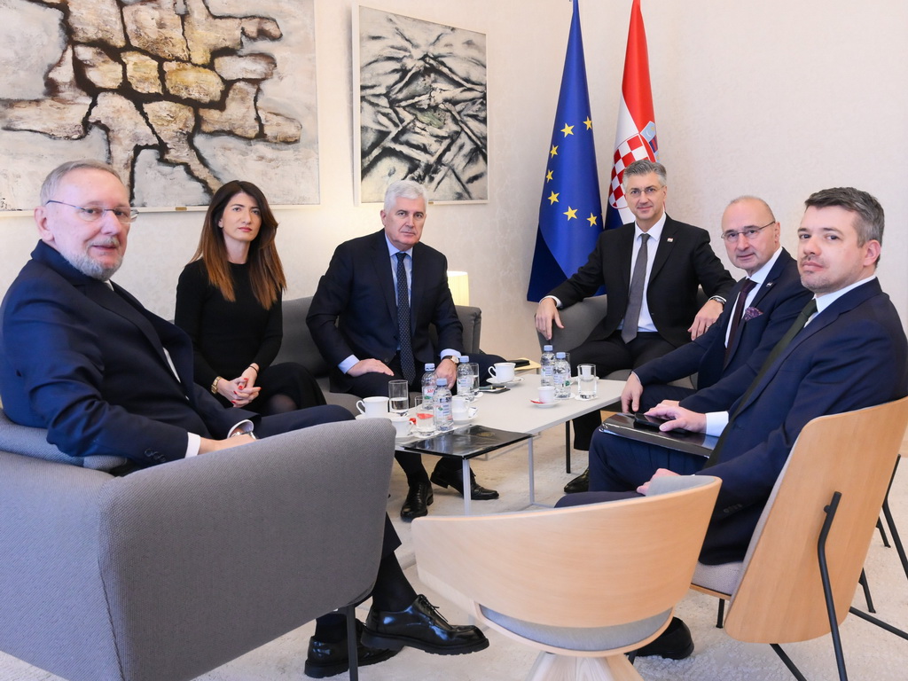 Čović i Plenković u Zagrebu razgovarali o Južnoj interkonekciji