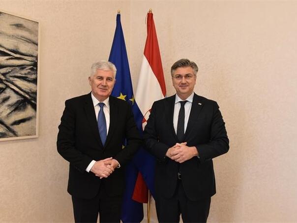 Čović i Plenković večeras u Mostaru