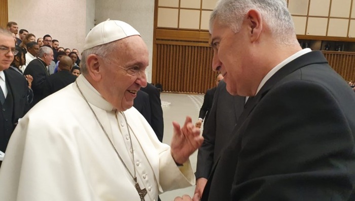 Čović na audijenciji kod Svetog Oca pape Franje