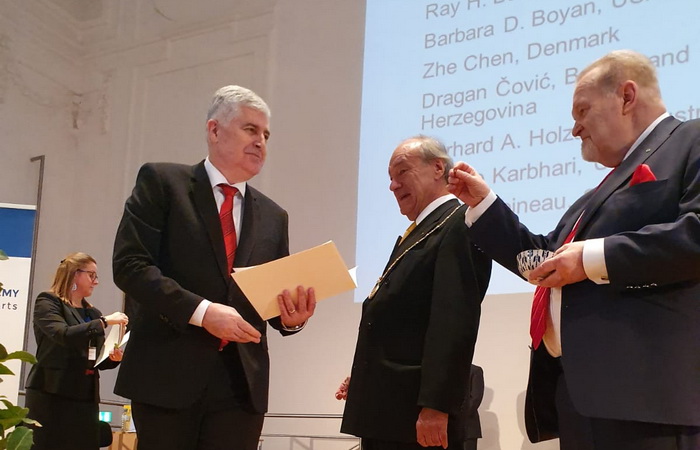 Čović primljen u Evropsku akademiju nauka i umjetnosti