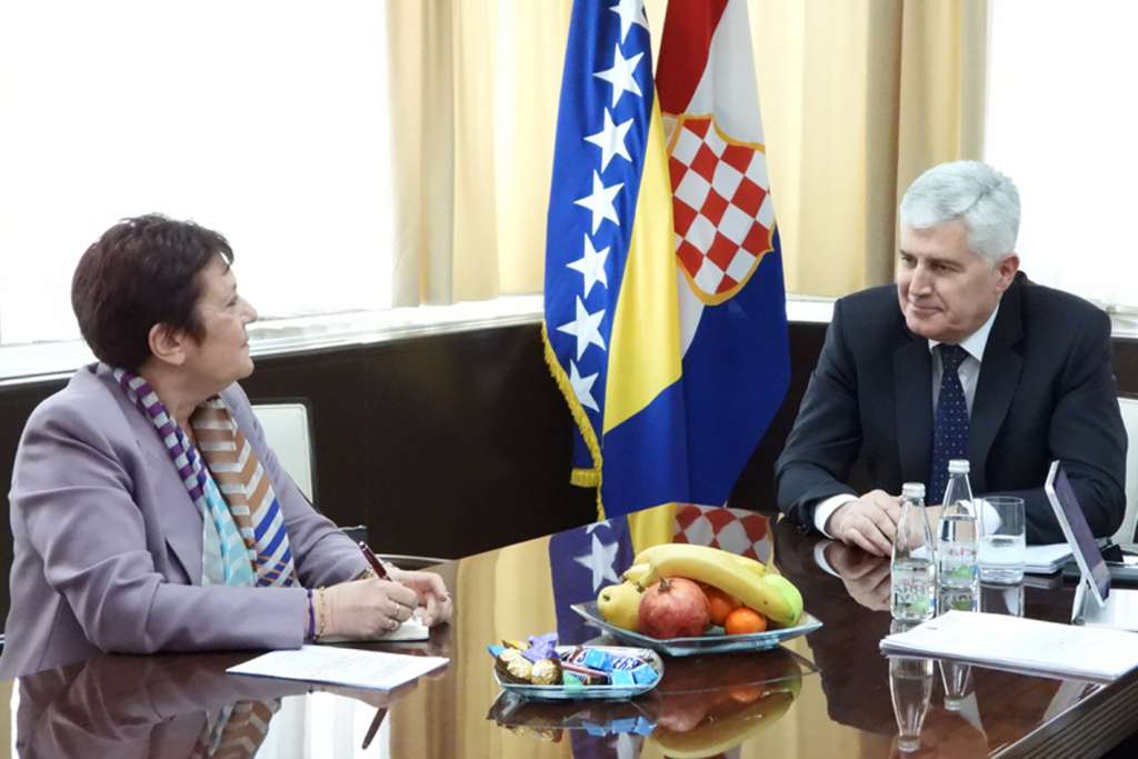 Čović razgovarao s veleposlanicom Francuske Christine Toudic
