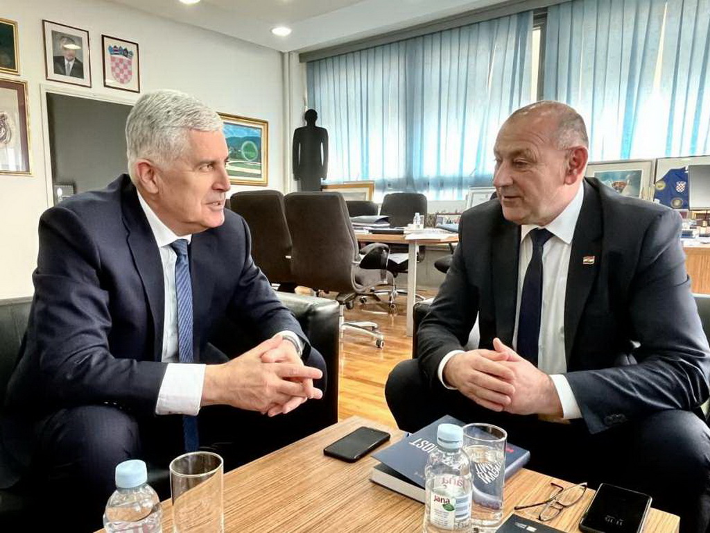 Čović s ministrom branitelja Hrvatske: Mir i sigurnost ključni preduslovi za dugoročan prosperitet BiH