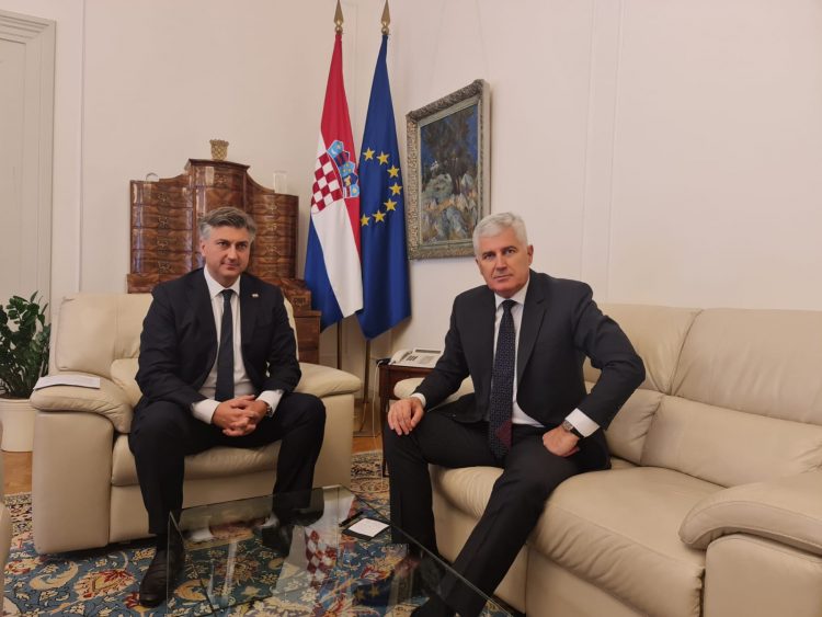 Čović s Plenkovićem razgovarao o Izbornom zakonu