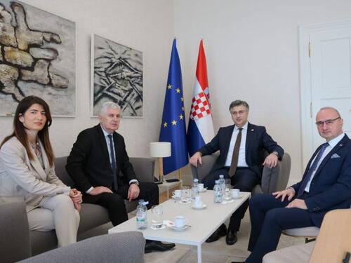 Čović se sastao s Plenkovićem: Poslane uobičajene poruke